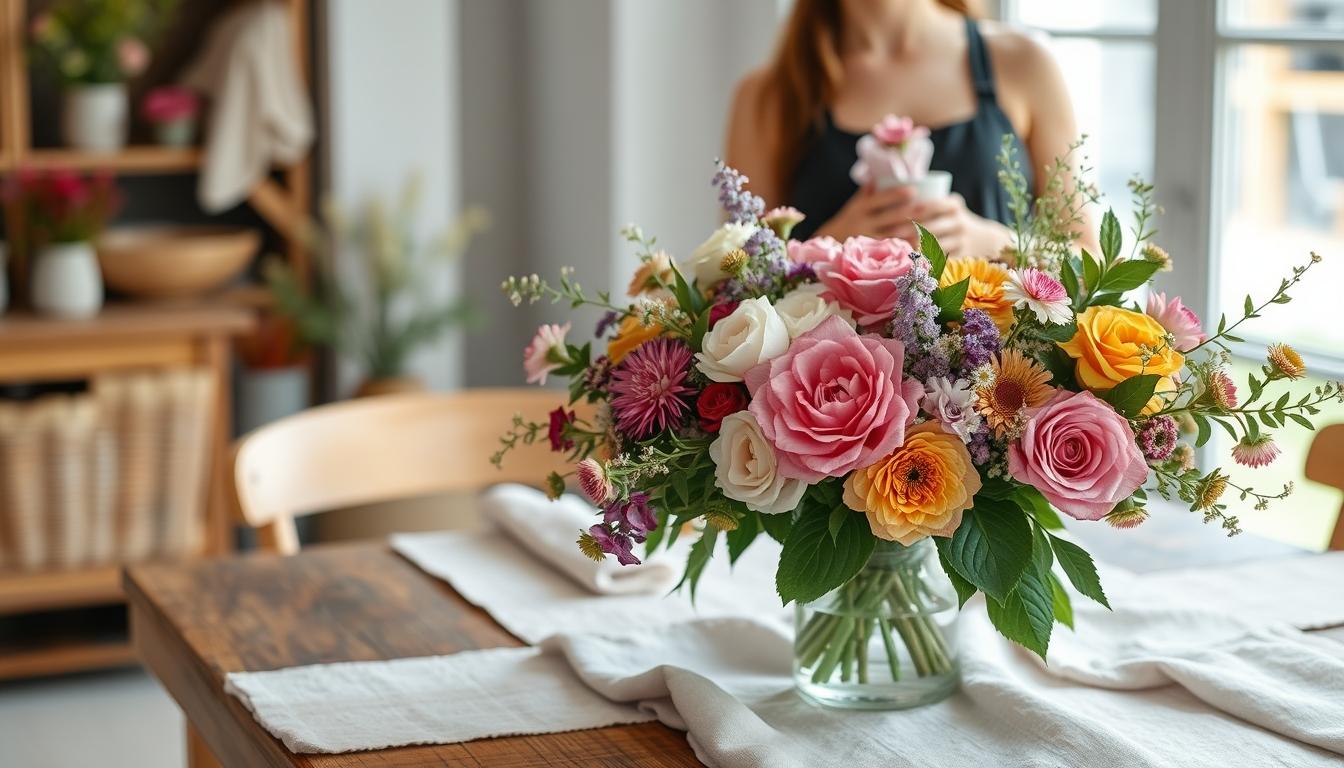 Seasonal flower arrangements